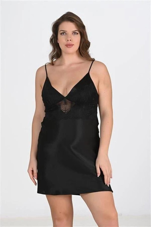 2'li Siyah Sabahlık Takımı Bigsize 6213