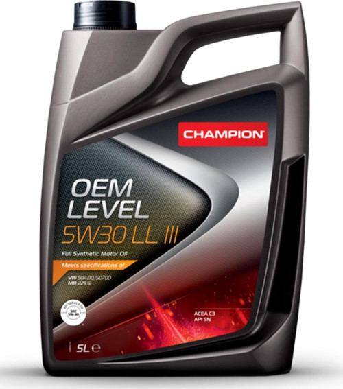 CHAMPION OEM LEVEL 5W30 LL III ACEA C3 Motor Yağı 5L.