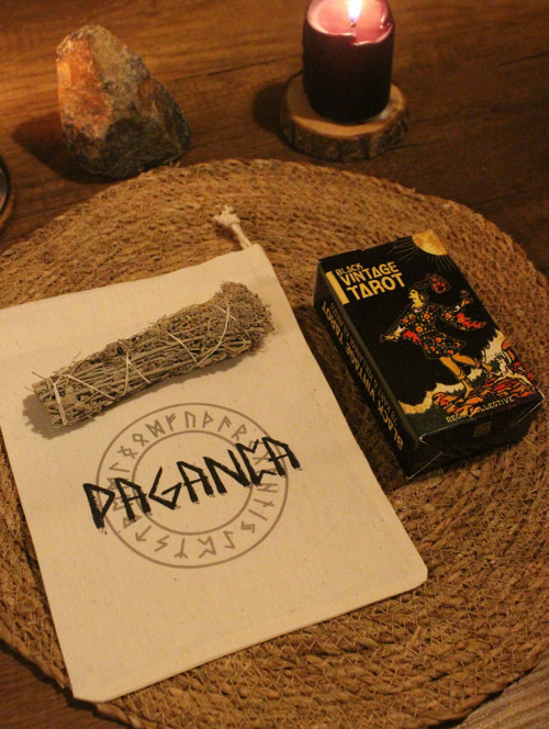Paganca Vintage Tarot Destesi 78 Kart - Arındırma Kesesi - Demet Tütsü 7