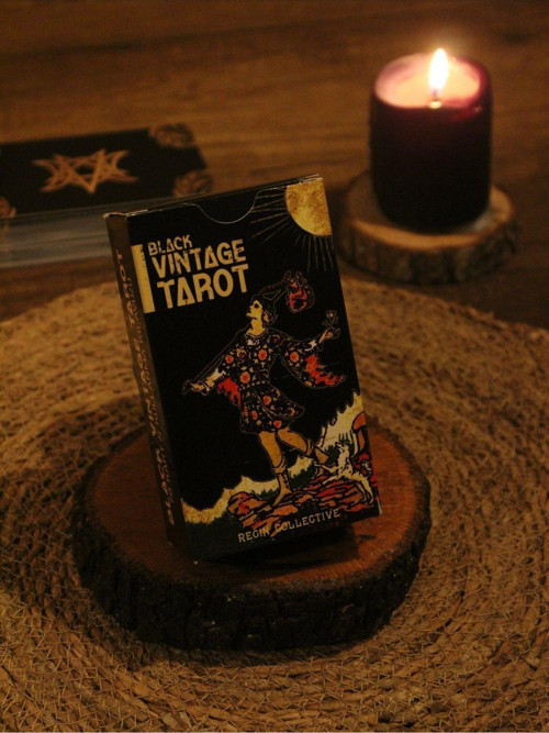 Paganca Vintage Tarot Destesi 78 Kart - Arındırma Kesesi - Demet Tütsü 4