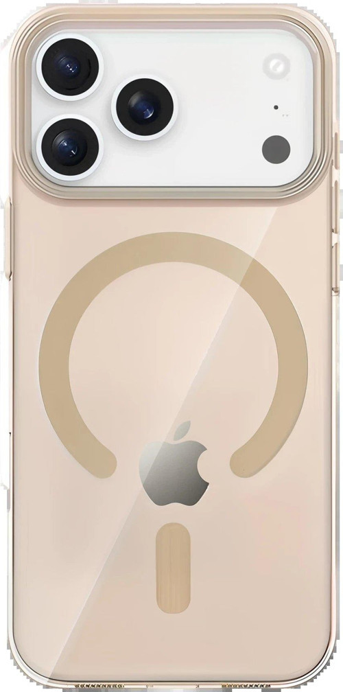 Apple iPhone 17 Pro PC Blank Magsafe Kapak - Çöl Titanyum