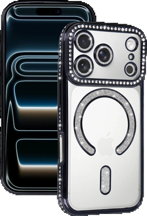 CPT83 Apple iPhone 17 Pro Max Joke Simli Magneticsafe Kılıf - Siyah