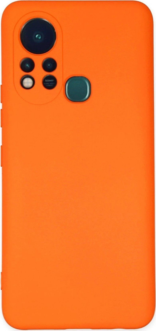 CPT83 İnfinix Hot 11s Kılıf Nano içi Kadife Silikon - Turuncu