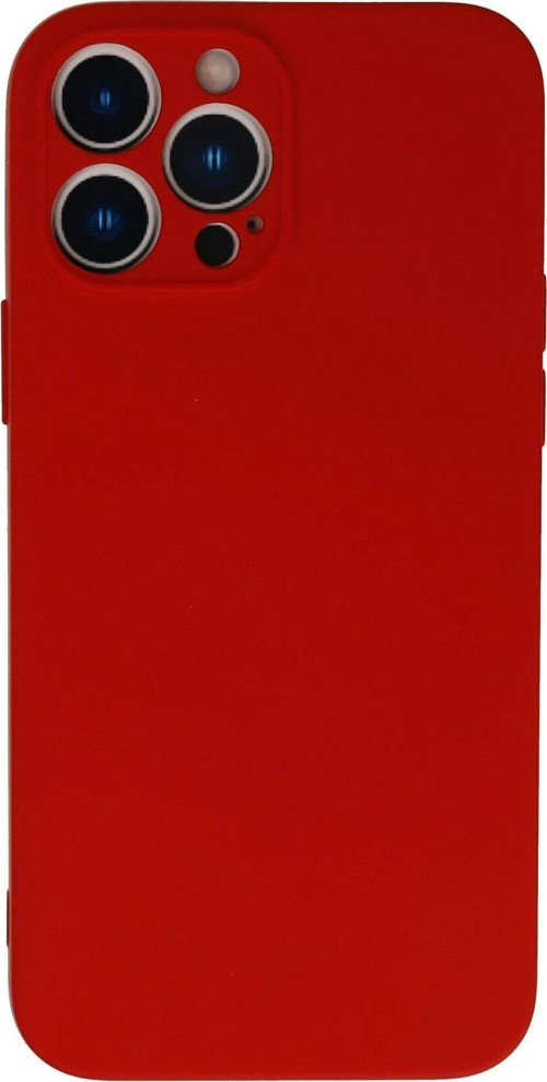 CPT83 iPhone 13 Pro Max Kılıf Nano içi Kadife Silikon - Kırmızı