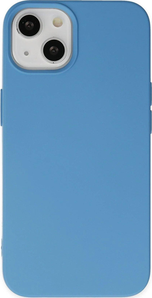 CPT83 iPhone 14 Plus Kılıf Nano içi Kadife Silikon - Mavi