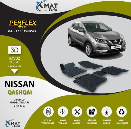 Paspas 3D Havuzlu X-Mat Nıssan Qashqaı 2014+