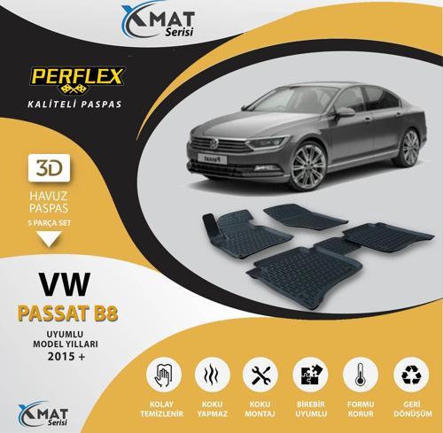 Paspas 3D Havuzlu X-Mat Passat B8 2015+