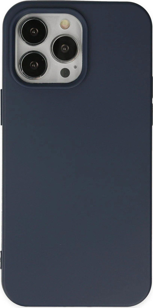 CPT83 iPhone 14 Pro Max Kılıf Nano içi Kadife Silikon - Lacivert