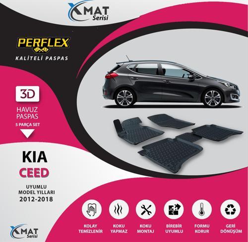 Paspas 3D Havuzlu X-Mat Ceed 2012-2018