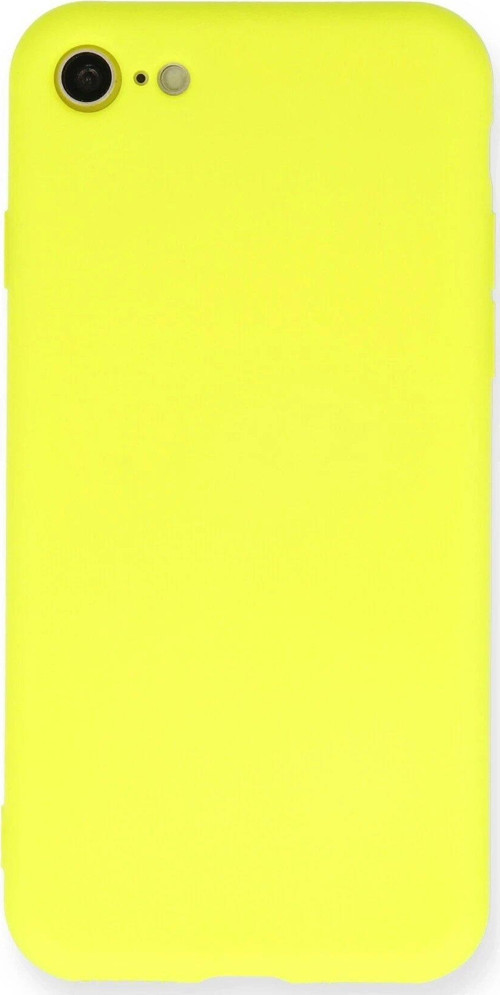 CPT83 iPhone 7 Kılıf Nano içi Kadife Silikon - Sarı