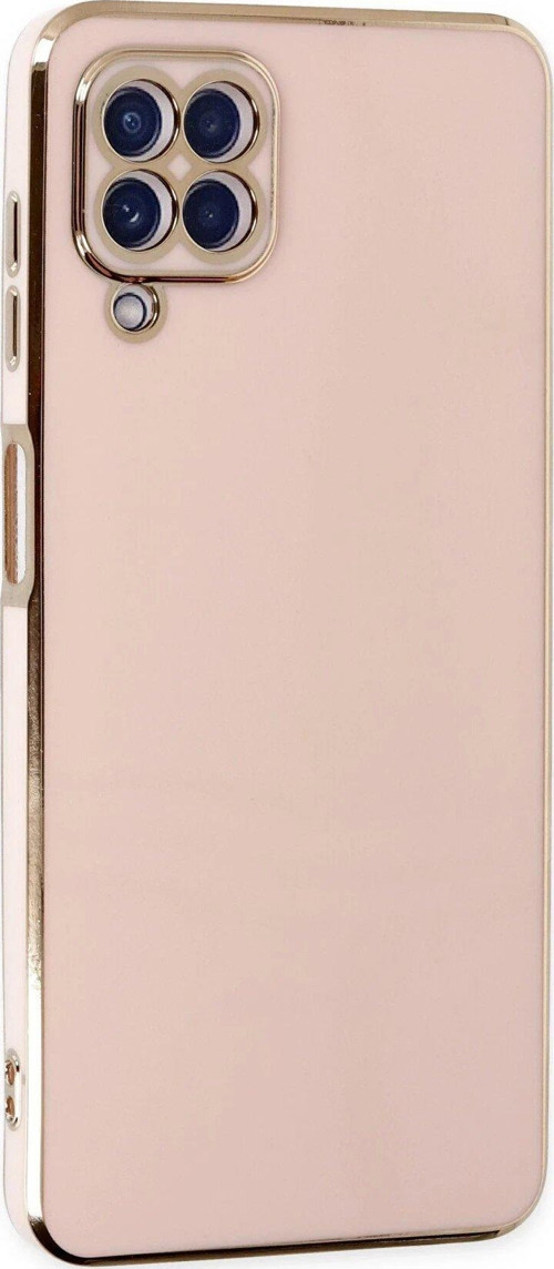 CPT83 Samsung Galaxy A12 Kılıf Volet Silikon - Pembe