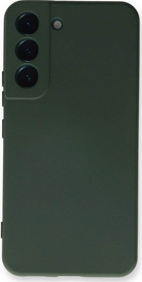 CPT83 Samsung Galaxy S23 Plus Kılıf Nano içi Kadife Silikon - Koyu Yeşil
