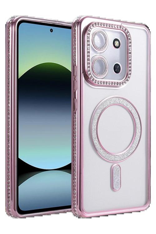 CPT83 Xiaomi Redmi 15C 4G Joke Simli Magneticsafe Kılıf - Pembe