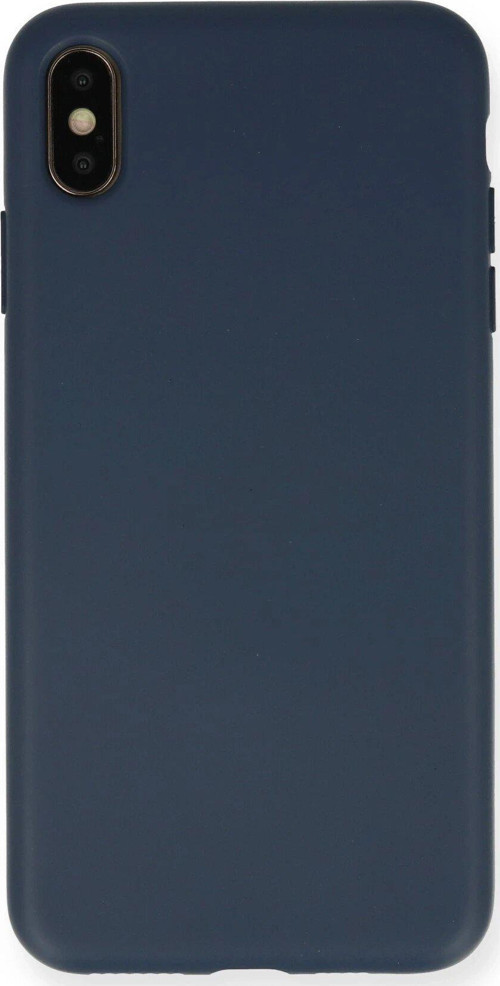 CPT83 XS Max Uyumlu Kılıf Nano içi Kadife Silikon - Lacivert