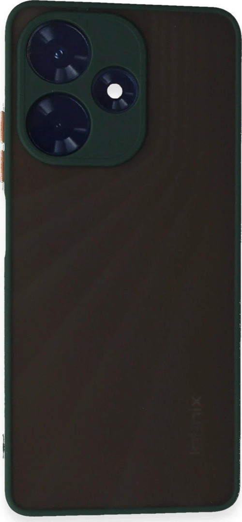 FLM İnfinix Hot 30 4G Kılıf Montreal Silikon Kapak - Yeşil