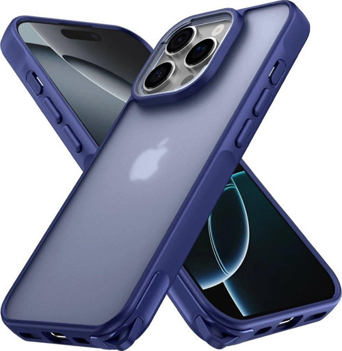 FLM iPhone 16 Pro Kılıf Elegant Kapak - Lacivert