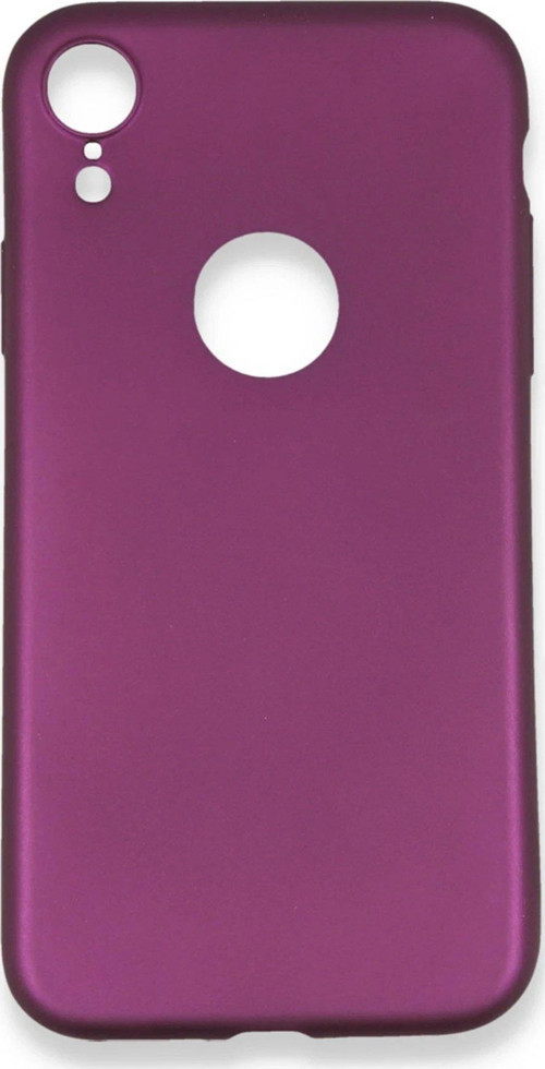 FLM iPhone XR Kılıf First Silikon - Mürdüm