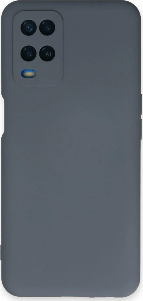 FLM Oppo A54 4G Kılıf Nano içi Kadife Silikon - Gri