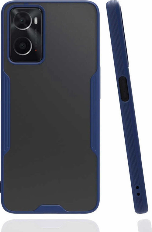 FLM Oppo A96 Kılıf Platin Silikon - Lacivert