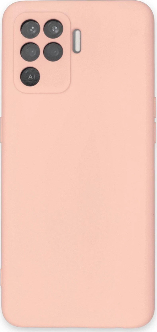 FLM Oppo Reno 5 Lite Kılıf Nano içi Kadife Silikon - Pudra