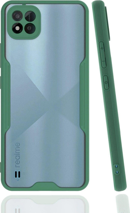 FLM Realme C11 2021 Kılıf Platin Silikon - Yeşil