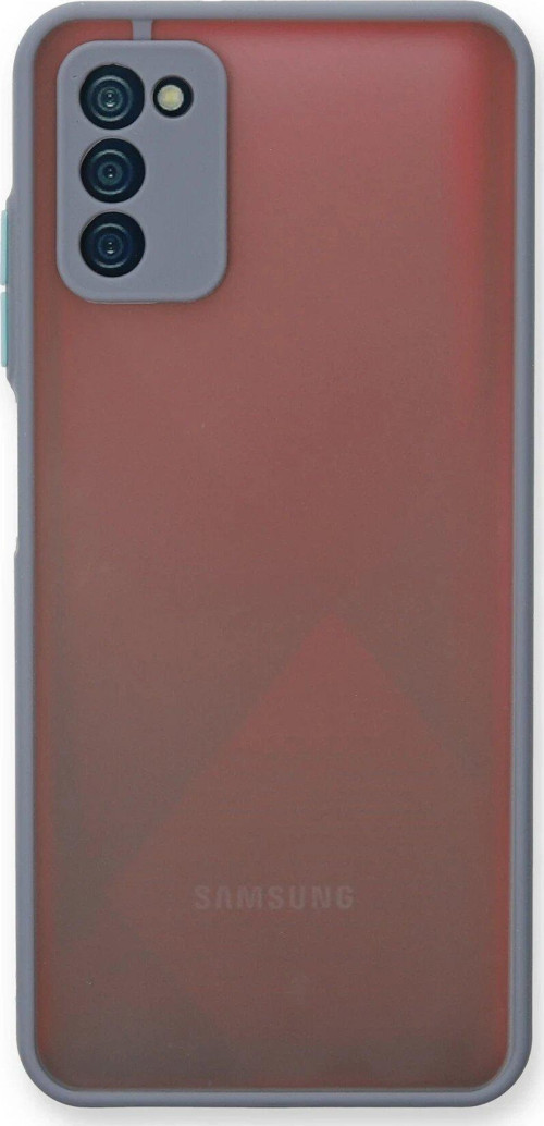 FLM Samsung Galaxy A03S Kılıf Montreal Silikon Kapak - Gri