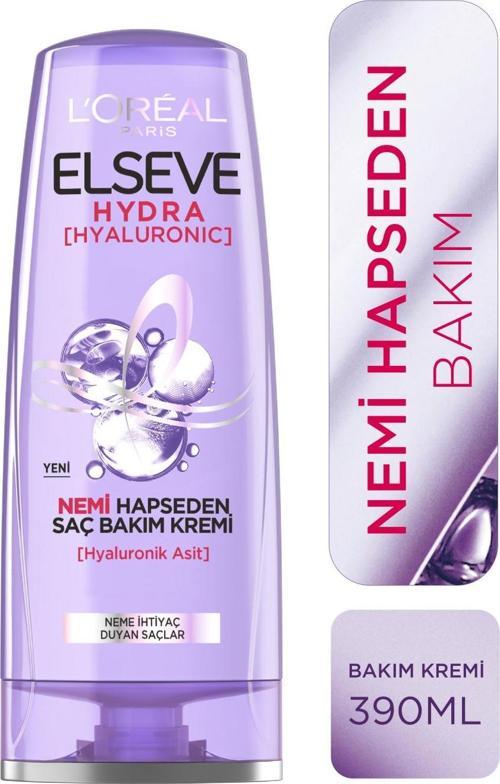 L'Oréal Paris Elseve Hydra [Hyaluronic] Nemi Hapseden Saç Bakım Kremi 390 ml
