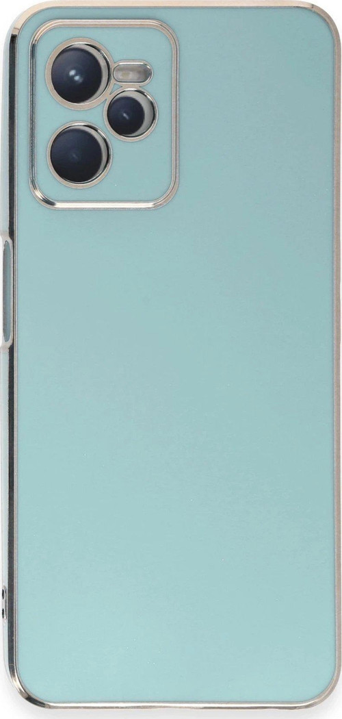 FLM Realme C35 Kılıf Volet Silikon - Açık Yeşil