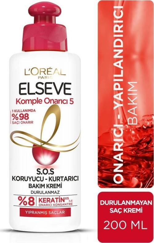 L'Oréal Paris Elseve Komple Onarıcı 5 S.O.S Koruyucu - Kurtarıcı Bakım Kremi 200 ml