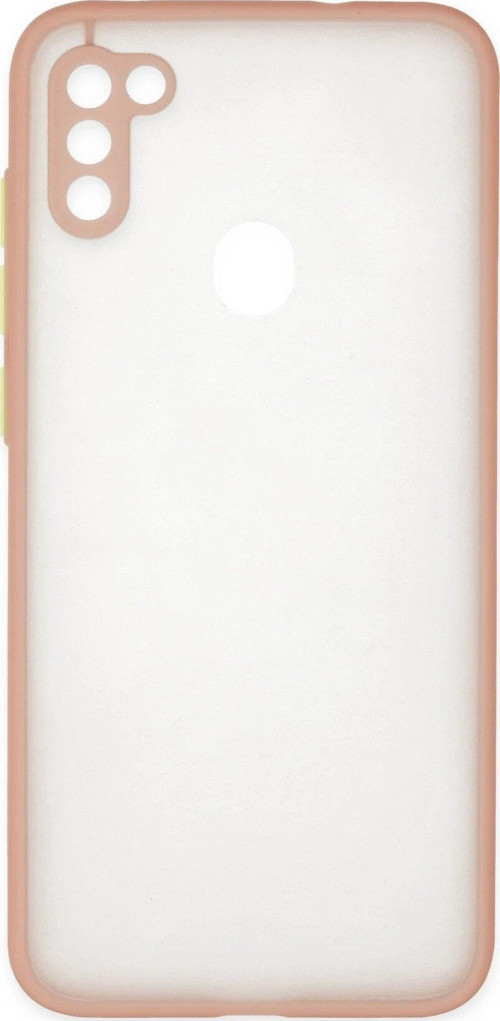 FLM Samsung Galaxy A11 Kılıf Montreal Silikon Kapak - Pembe