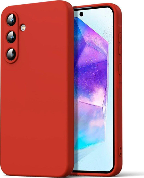 FLM Samsung Galaxy A16 5G Kılıf Nano içi Kadife Silikon - Kırmızı