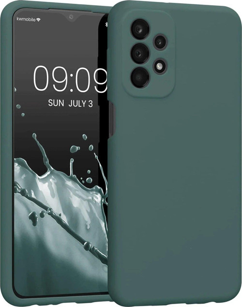FLM Samsung Galaxy A23 4G Kılıf First Silikon - Koyu Yeşil