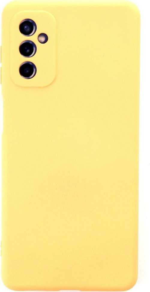 FLM Samsung Galaxy M52 5G Kılıf Nano içi Kadife Silikon - Sarı