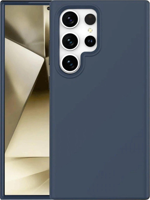 FLM Samsung Galaxy S24 Ultra Kılıf First Silikon - Lacivert