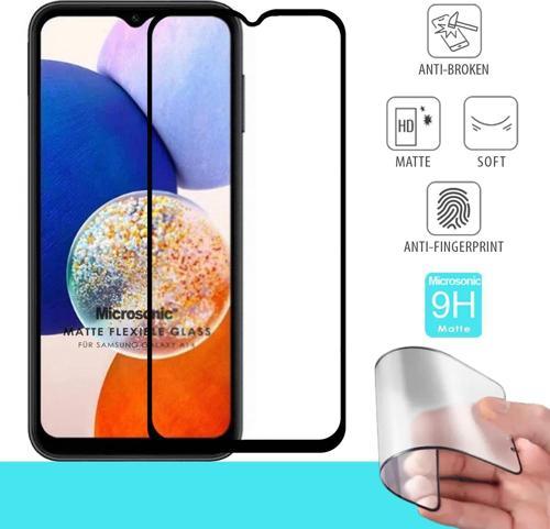 Samsung Galaxy A14 Seramik Matte Flexible Ekran Koruyucu Siyah