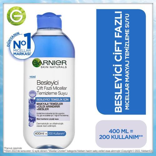Besleyici Mavi Çift Fazlı Micellar Temizleme Suyu 400 ml