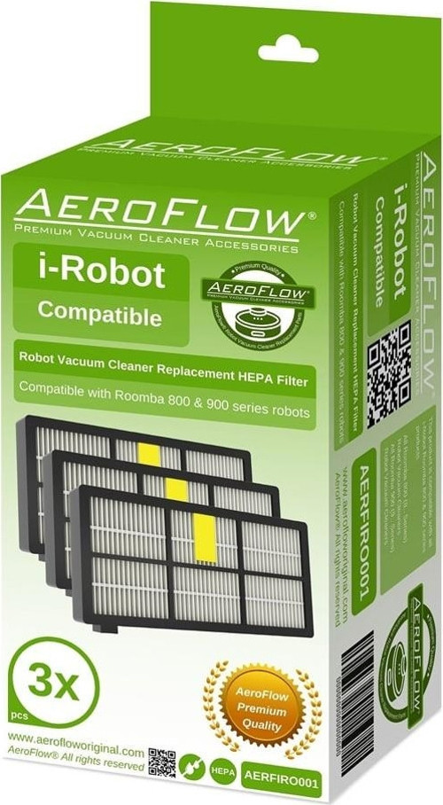 AeroFlow iRobot İle Uyumlu Roombaa 800/900 Serisi Filtre 3'lü Paket (Garantili)