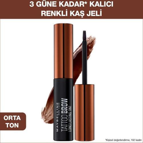 Brow Tattoo Geçici Kaş Dövmesi - Orta Ton