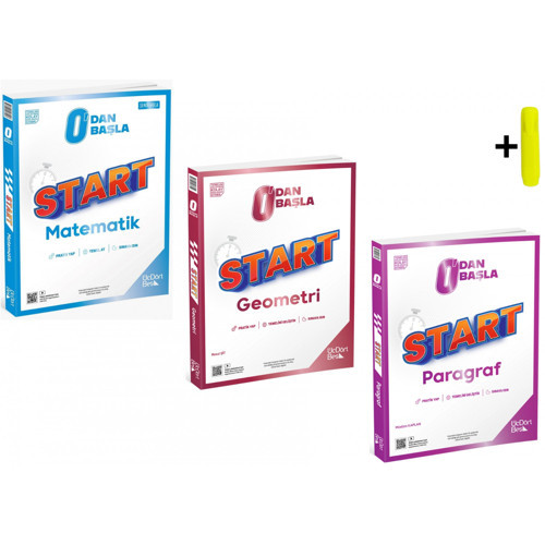 ÜçDörtBeş Yayınları START Matematik Geometri Ve Paragraf 0'dan Başla