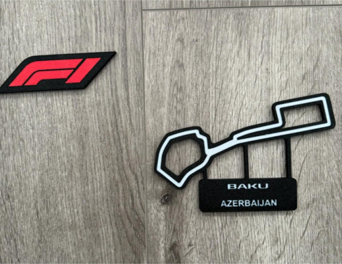 Formula 1 Yarış Pistleri, 3D Özel Tasarım Dekoratif Obje Ve Biblo