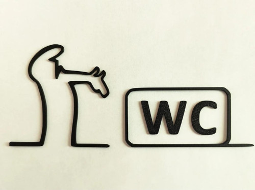 Wc Yazısı Duvar Dekoru