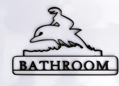Yunus Desenli Bathroom Yazısı Duvar Dekoru