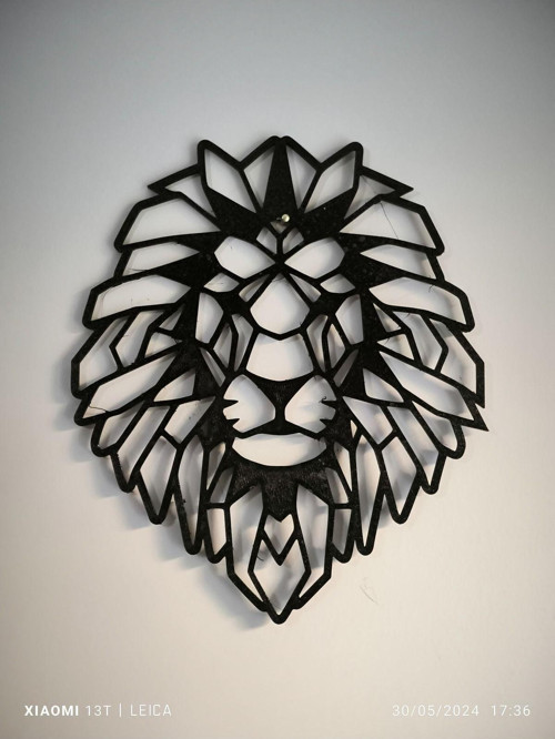 Dekoratif Aslan Model Duvar Dekoru - Aslan Kafası Duvar Süsü