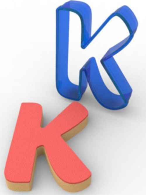 K Harfi Kurabiye Kalıbı