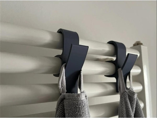 Havlupan Askısı 8 Adet Havlu Ve Bornoz Askılık Siyah