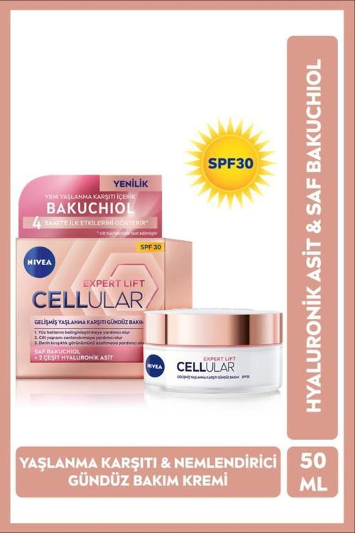 Cellular Expert Lift Yaşlanma Karşıtı Gündüz Yüz Bakım Kremi 50ml, Spf30, Bakuchiol, Hyaluronik Asit