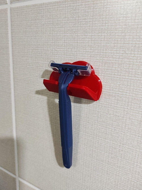 3M Yapışkanlı Bulut Banyo Düzenleyici - Jilet Tutucu Plastik Aparat