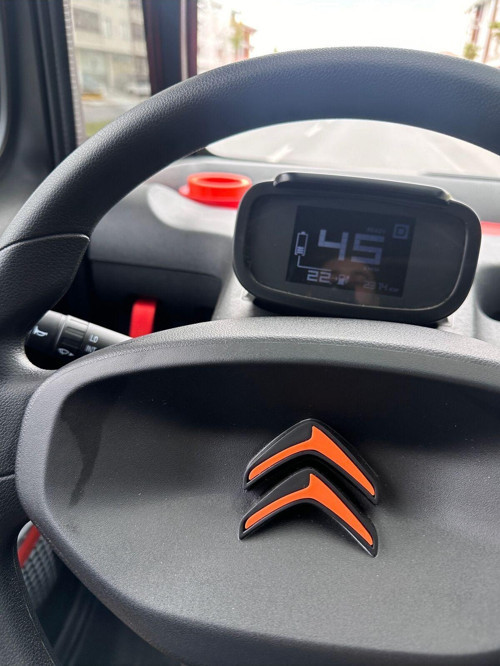 Citroen Ami Uyumlu Direksiyon Logosu Turuncu