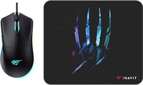 Gamenote MS1037CM RGB Gaming Oyuncu Mouse + Mouse Pad - Siyah