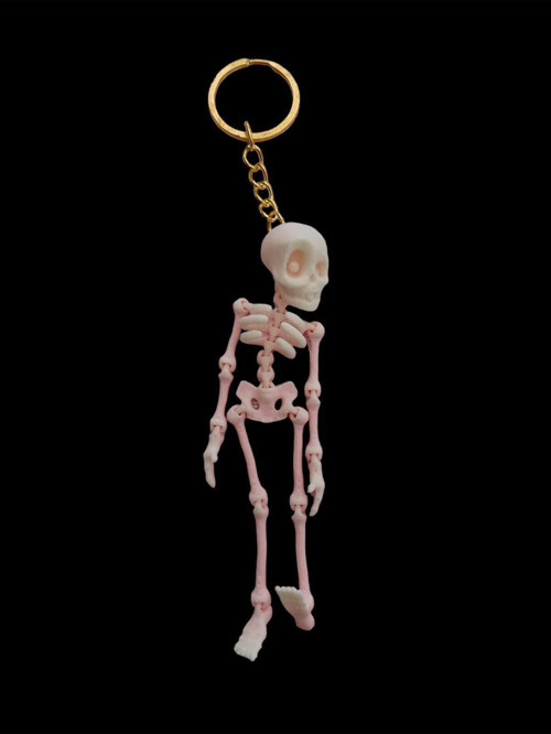 Anahtarlık Oynar Eklemli Beyaz İskelet